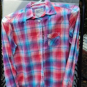 AE Plaid Button Down Shirt